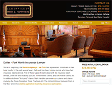 Tablet Screenshot of markhumphreyslawfirm.com